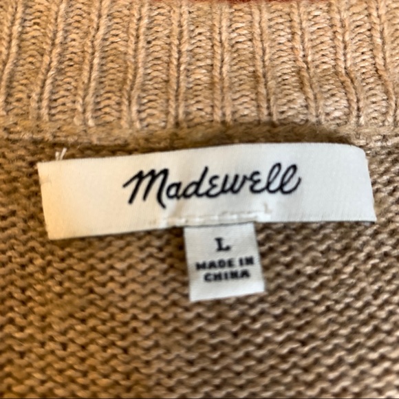 Madewell Ayres Wide-Sleeve Tan Pullover Sweater - Picture 3 of 9